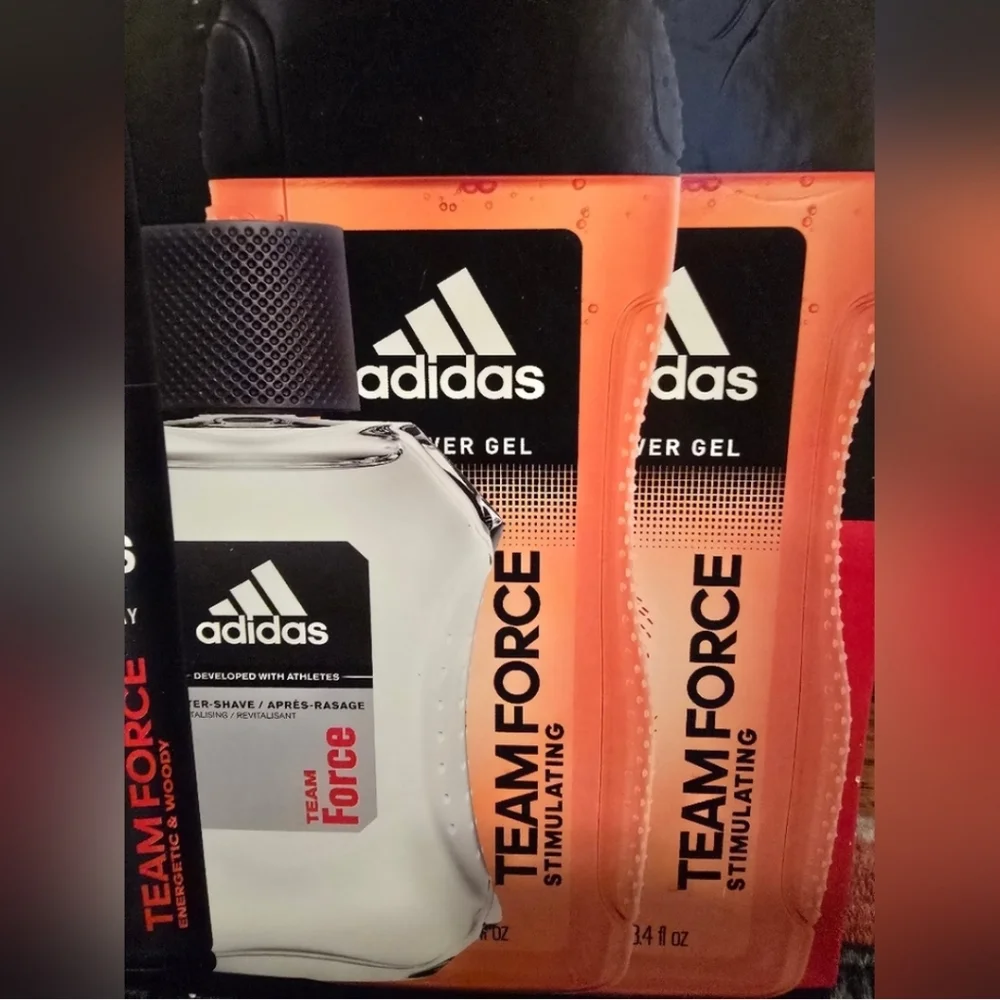Adidas Team Force Shower Gel in Black and Orange